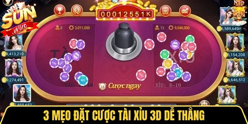 Tài Xỉu 3D | Luật Chơi & Bí Quyết Cược Sicbo Dễ Thắng 4 Sunwin 3 mẹo đặt cược Tài Xỉu 3D dễ thắng