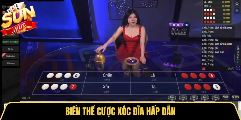 Khám Phá Cách Cược Xóc đĩa Và Top Các Biến Thể Hấp Dẫn 4 Sunwin Biến thể cược Xóc đĩa hấp dẫn