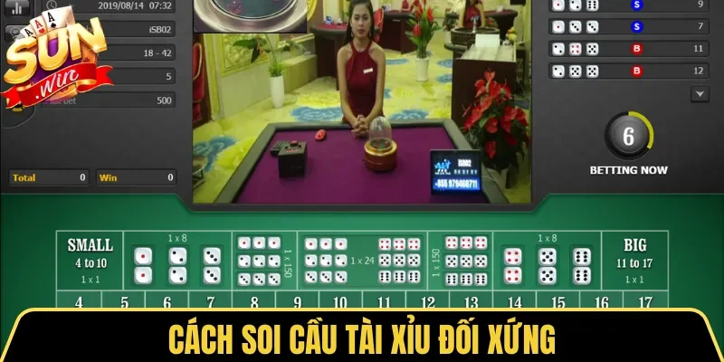 Cách soi cầu Tài Xỉu đối xứng