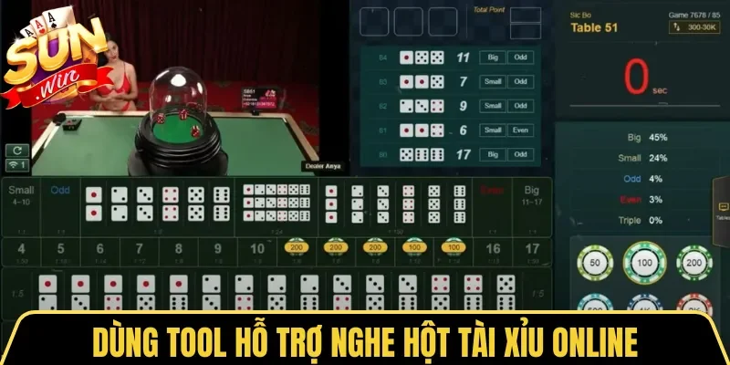 Cách Nghe Hột Tài Xỉu Cực Chuẩn Từ Cao Thủ Sunwin 2026 3 Sunwin Dùng tool hỗ trợ nghe hột Tài Xỉu online